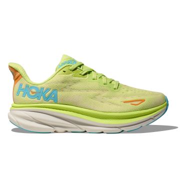 Hoka Clifton 9 wide hardloopschoenen groen dames 