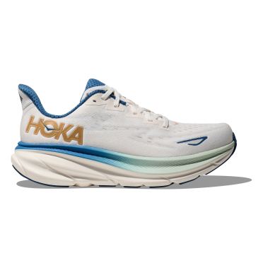 Hoka Clifton 9 wide hardloopschoenen wit heren 