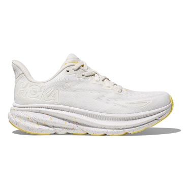 Hoka Clifton 9 wide hardloopschoenen wit heren 