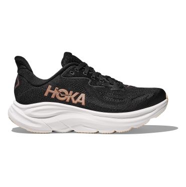 Hoka Clifton 10 hardloopschoenen Black/Rose Gold Dames 