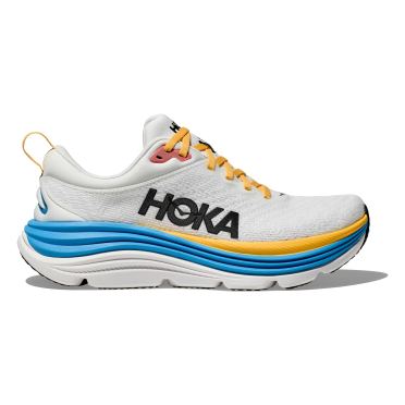 Hoka Gaviota 5 hardloopschoenen wit/blauw dames 