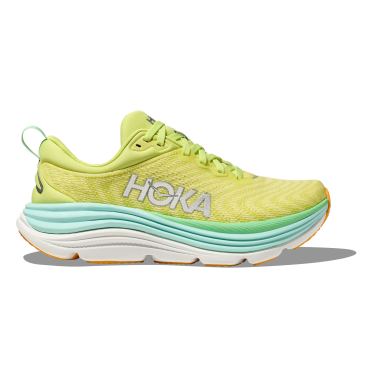 Hoka Gaviota 5 hardloopschoenen geel/wit dames 