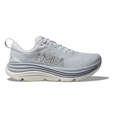 Hoka Gaviota 5 hardloopschoenen grijs/wit dames 