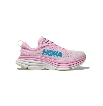 Hoka Bondi 8 hardloopschoenen pink twilight/waterpark dames 