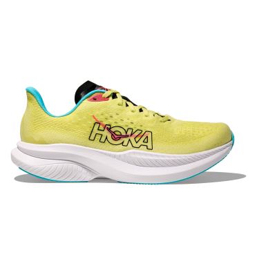 Hoka Mach 6 hardloopschoenen yuzu/cielo blue heren 