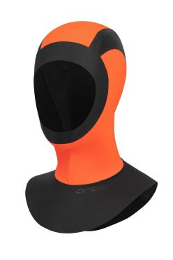 Orca Neopreen Hi-Vis hood zwart/oranje 