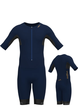 Sailfish Aerosuit perform 2 trisuit korte mouw donker blauw dames 