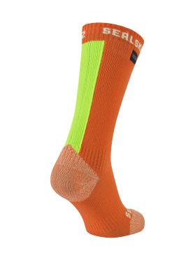 Sealskinz Briston All weather mid fietssok met Hydrostop orange unisex 