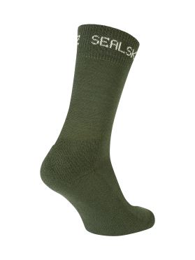 Sealskinz Suffield Solo Merino fietssok olive unisex 