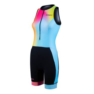 Zone3 Activate plus mouwloos trisuit neon/zwart dames 