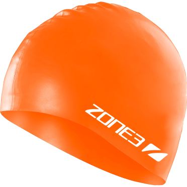 Zone3 Silicone swim cap oranje 