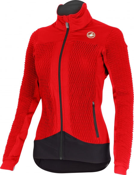 Castelli Elemento 2 7x(Air) W fietsjack rood dames 15557-023