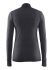 Craft Warm wool comfort rits lange mouw ondershirt zwart dames  1904483-9999