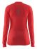 Craft Active Extreme 2.0 brilliant CN lange mouw rood dames  1905078-2801-VRR