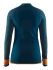 Craft warm intensity CN lange mouw ondershirt blauw dames  1905347-370563