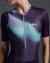 2XU Trisuit Aero Hex korte mouw Midnight/Grape Fizz Dames  2X-WT7402D-MDN/GFZ