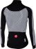 Castelli Sfida W fietsshirt lange mouw wit/zwart dames  17552-101