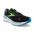 Brooks Adrenaline GTS 23 wide hardloopschoenen zwart/hawaiian ocean/green heren  1103912e006