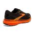 Brooks Ghost 15 hardloopschoenen zwart/oranje heren  1103931D016