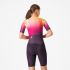 Castelli free sanremo 3 suit short sleeve zwart oranje dames  8625090-513