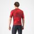 Castelli vortice jersey fietsshirt korte mouw rood heren  4525016-023