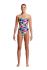 Funkita Purple patch strapped in badpak dames  FS38L02213