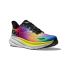 Hoka Clifton 9 hardloopschoenen zwart/regenboog dames  1127896-BKLM