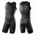 2XU Perform Rear Zip trisuit oranje-zwart heren   MT3860d