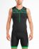 2XU Active mouwloos tri top zwart/groen heren  MT4863a-BLK/RJG