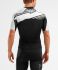 2XU Compression Korte mouw tri top zwart/wit heren  MT5518A-BLK/BWL