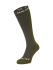 Sealskinz Worstead Cold weather knee fietssok olive unisex  11124223-0033