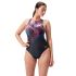 Speedo eco+ print hydrasuit zwart/rood dames  1244517543