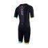 Zone3 Activate plus korte mouw trisuit zwart/neon heren  TS25MACTP101